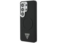 Capa MagSafe com logotipo triangular em relevo da Guess para Samsung Galaxy S26 Ultra - Preta