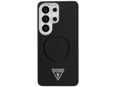 Guess Embossed Ring Triangle Logo MagSafe Case for Samsung Galaxy S26 Ultra - Black Guess Embossed Ring Triangle Logo MagSafe Case for Samsung Galaxy S26 Ultra - Black
