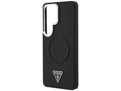 Guess Embossed Ring Triangle Logo MagSafe Case for Samsung Galaxy S26 Ultra - Black Guess Embossed Ring Triangle Logo MagSafe Case for Samsung Galaxy S26 Ultra - Black