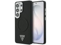 Capa MagSafe com logotipo triangular em relevo da Guess para Samsung Galaxy S26 Ultra - Preta