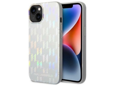 Karl Lagerfeld KLHCP14MLGMMSV3 iPhone 14 Plus 6.7 "hardcase silver / silver Monogram Iridescent Karl Lagerfeld KLHCP14MLGMMSV3 iPhone 14 Plus 6.7 "hardcase silver / silver Monogram Iridescent