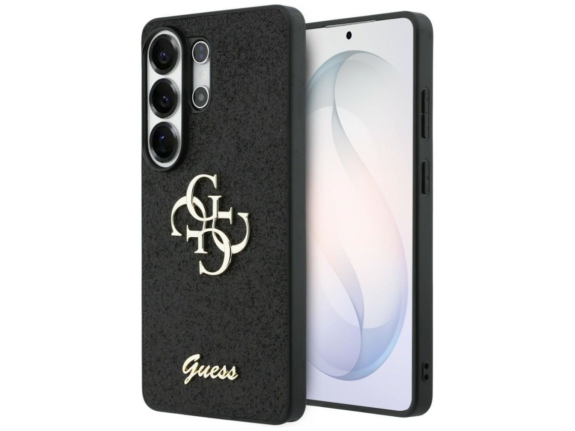 Guess Fixed Glitter Big 4G Metal Logo case for Samsung Galaxy S26 Ultra - black