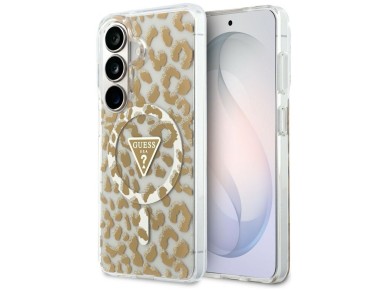 Funda Guess IML con estampado de leopardo y forma triangular MagSafe para Samsung Galaxy S26 - Marró Funda Guess IML con estampado de leopardo y forma triangular MagSafe para Samsung Galaxy S26 - Marró
