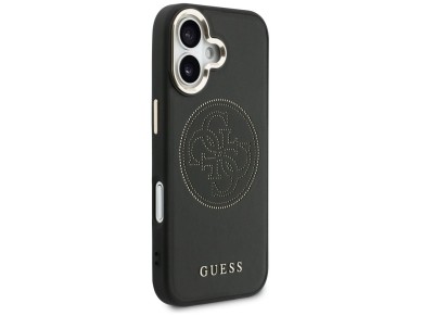 Guess Perforated 4G MagSafe case for iPhone 17 - black Guess Perforated 4G MagSafe case for iPhone 17 - black