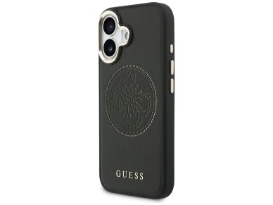 Guess Perforated 4G MagSafe case for iPhone 17 - black Guess Perforated 4G MagSafe case for iPhone 17 - black