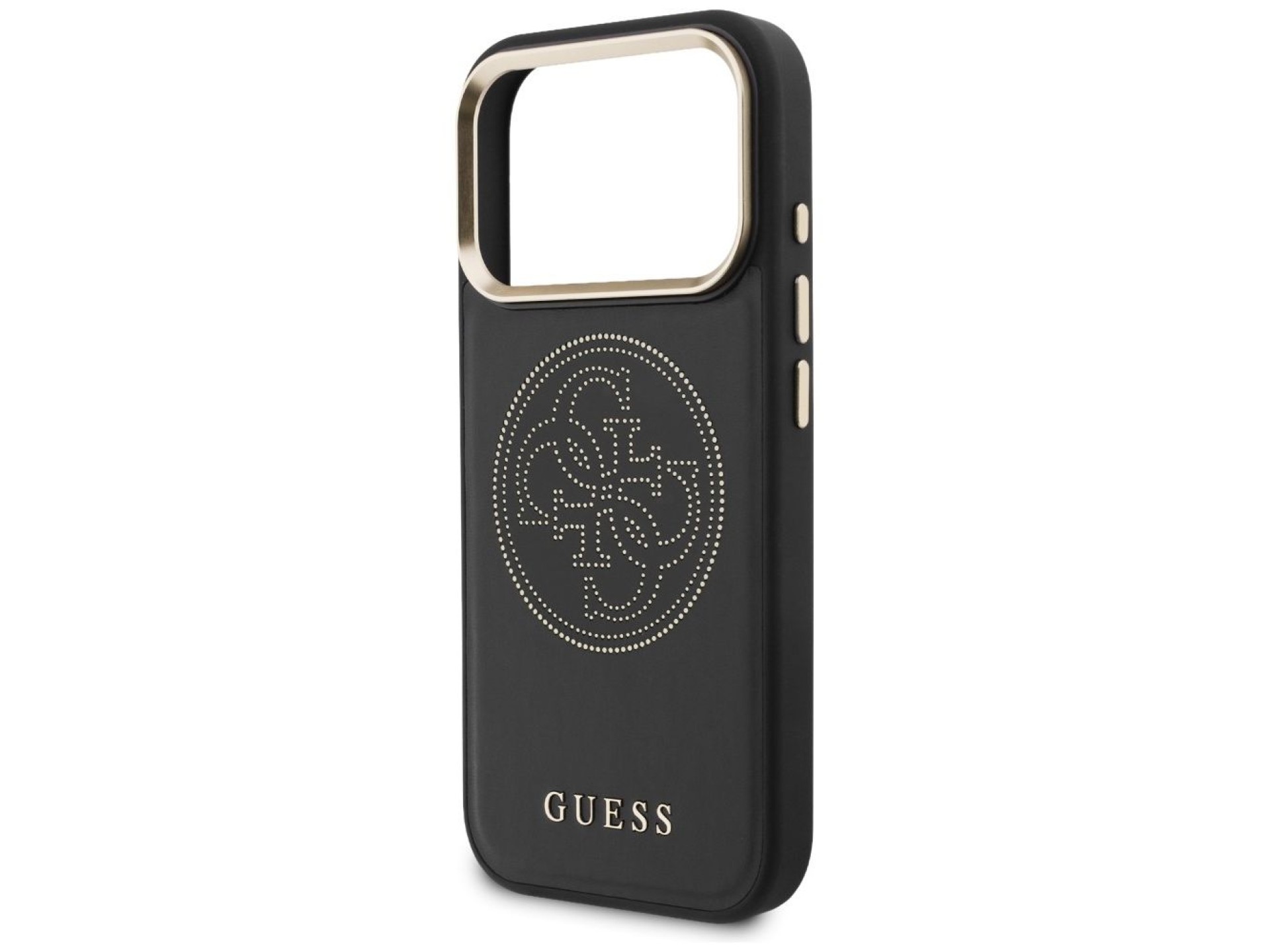 Guess Perforated 4G MagSafe case for iPhone 17 Pro - black