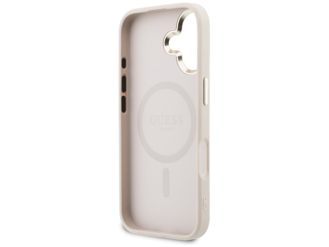 Guess Perforated 4G MagSafe Case for iPhone 17 - Pink