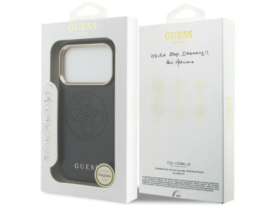 Guess Perforated 4G MagSafe case for iPhone 17 Pro Max - black Guess Perforated 4G MagSafe case for iPhone 17 Pro Max - black