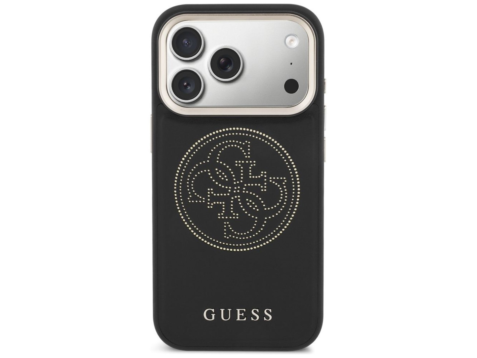 Guess Perforated 4G MagSafe case for iPhone 17 Pro Max - black