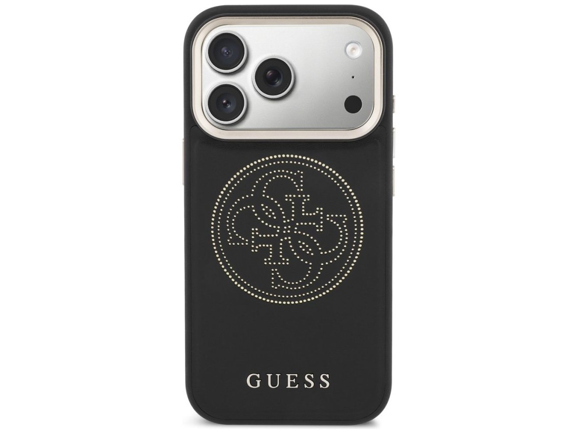 Guess Perforated 4G MagSafe case for iPhone 17 Pro - black