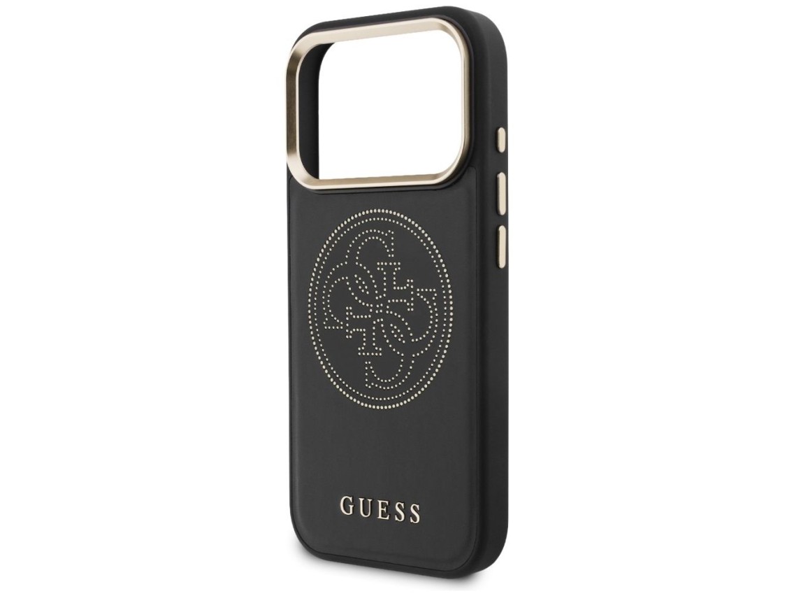 Guess Perforated 4G MagSafe case for iPhone 17 Pro Max - black