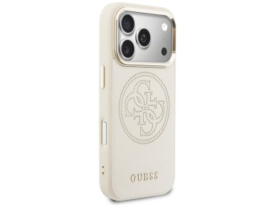 Capa Guess Perfurada 4G MagSafe para iPhone 17 Pro - Bege Capa Guess Perfurada 4G MagSafe para iPhone 17 Pro - Bege