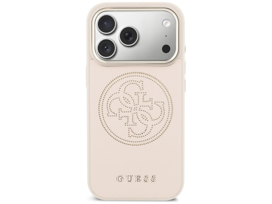 Funda Guess perforada 4G MagSafe para iPhone 17 Pro Max - Rosa
