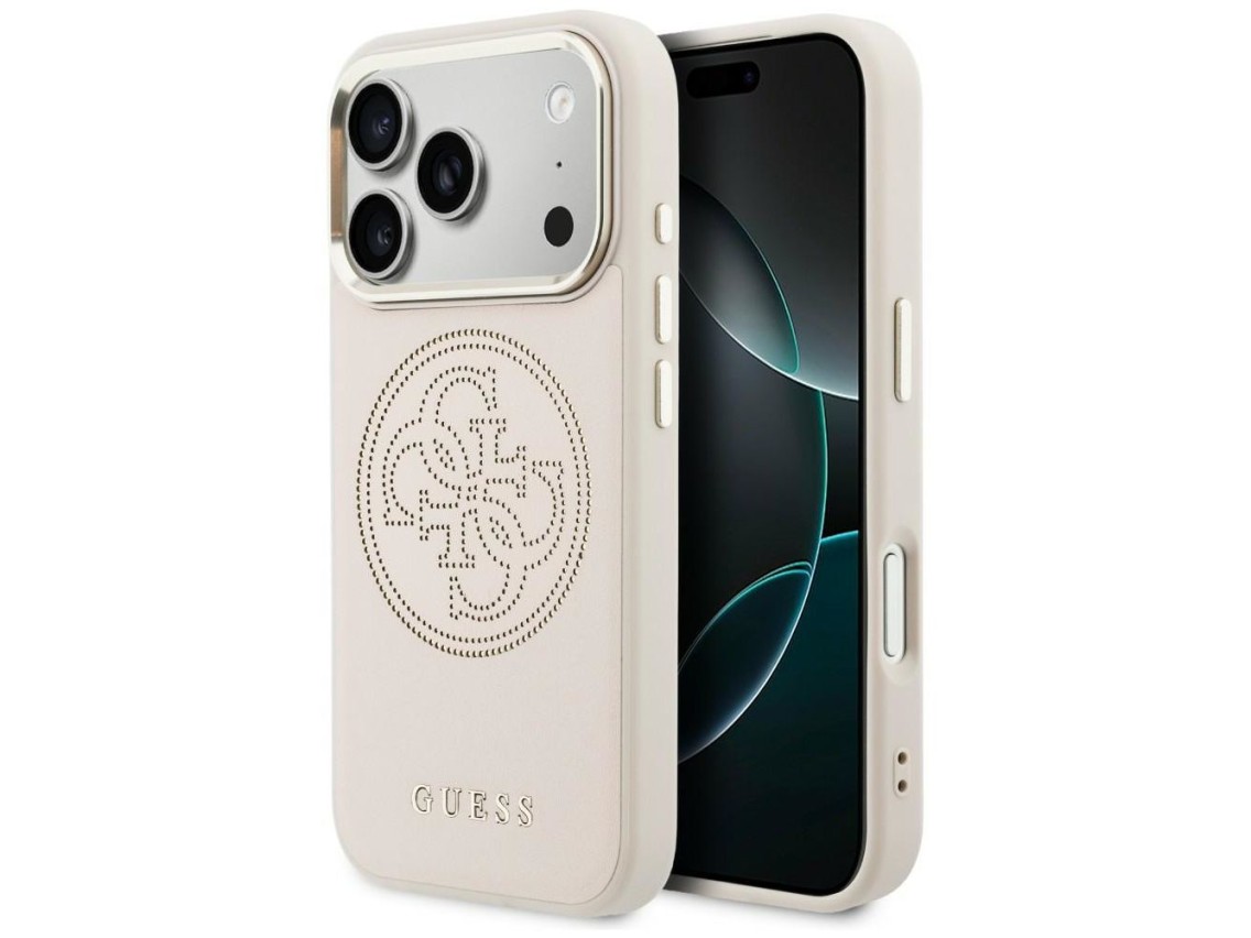 Funda Guess perforada 4G MagSafe para iPhone 17 Pro - Rosa