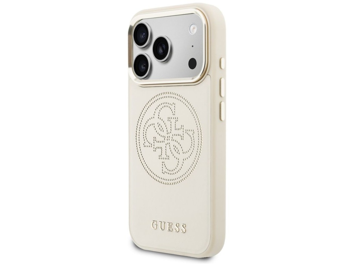 Capa Guess Perfurada 4G MagSafe para iPhone 17 Pro - Bege