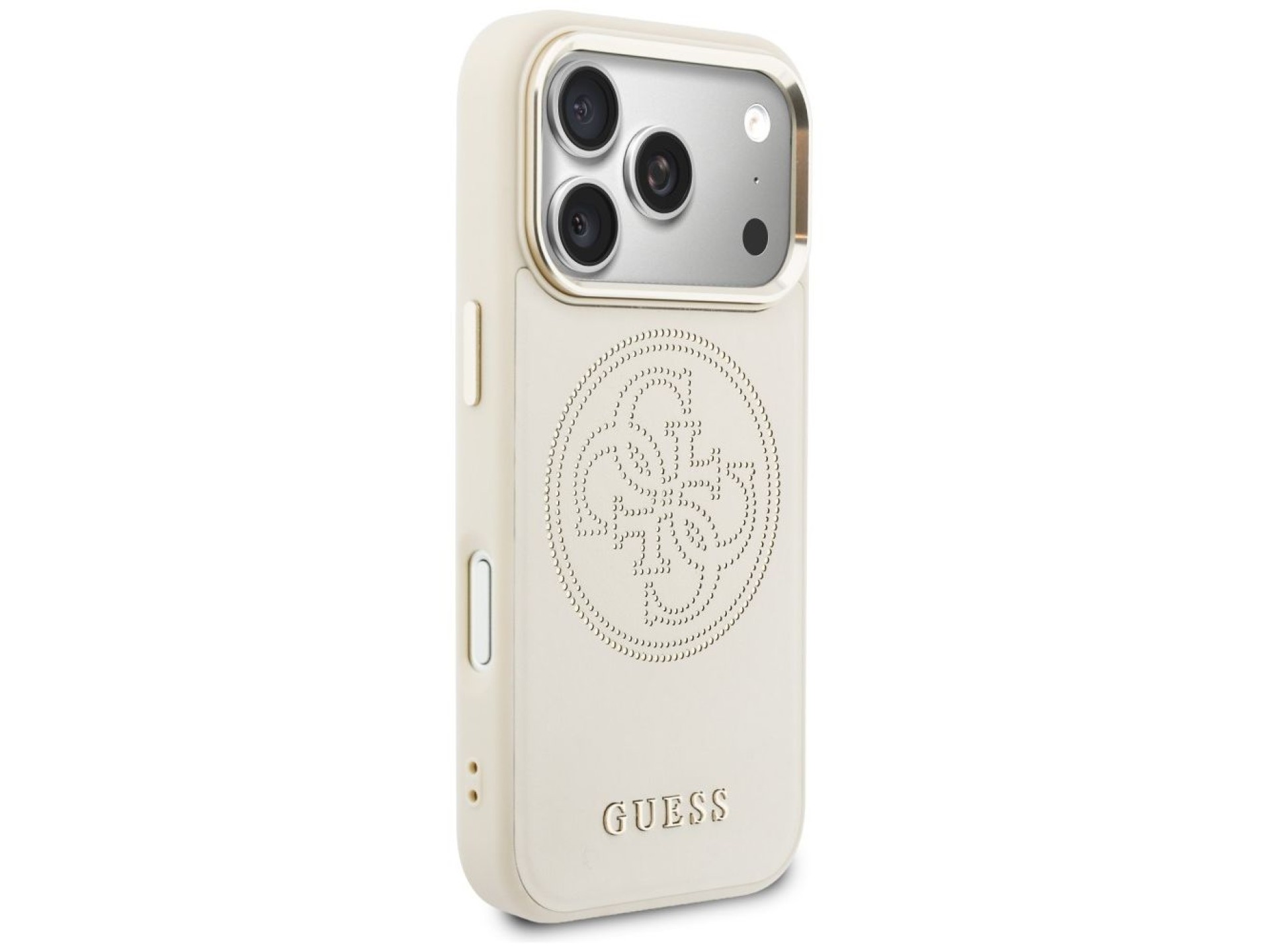 Capa Guess Perfurada 4G MagSafe para iPhone 17 Pro - Bege