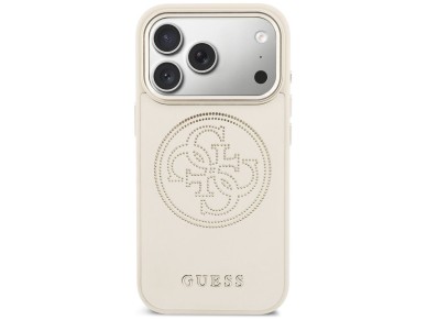 Capa Guess Perfurada 4G MagSafe para iPhone 17 Pro - Bege Capa Guess Perfurada 4G MagSafe para iPhone 17 Pro - Bege