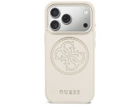 Capa Guess Perfurada 4G MagSafe para iPhone 17 Pro - Bege Capa Guess Perfurada 4G MagSafe para iPhone 17 Pro - Bege