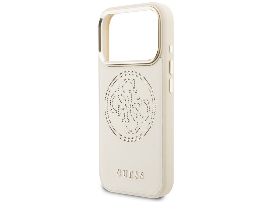 Capa Guess Perfurada 4G MagSafe para iPhone 17 Pro - Bege