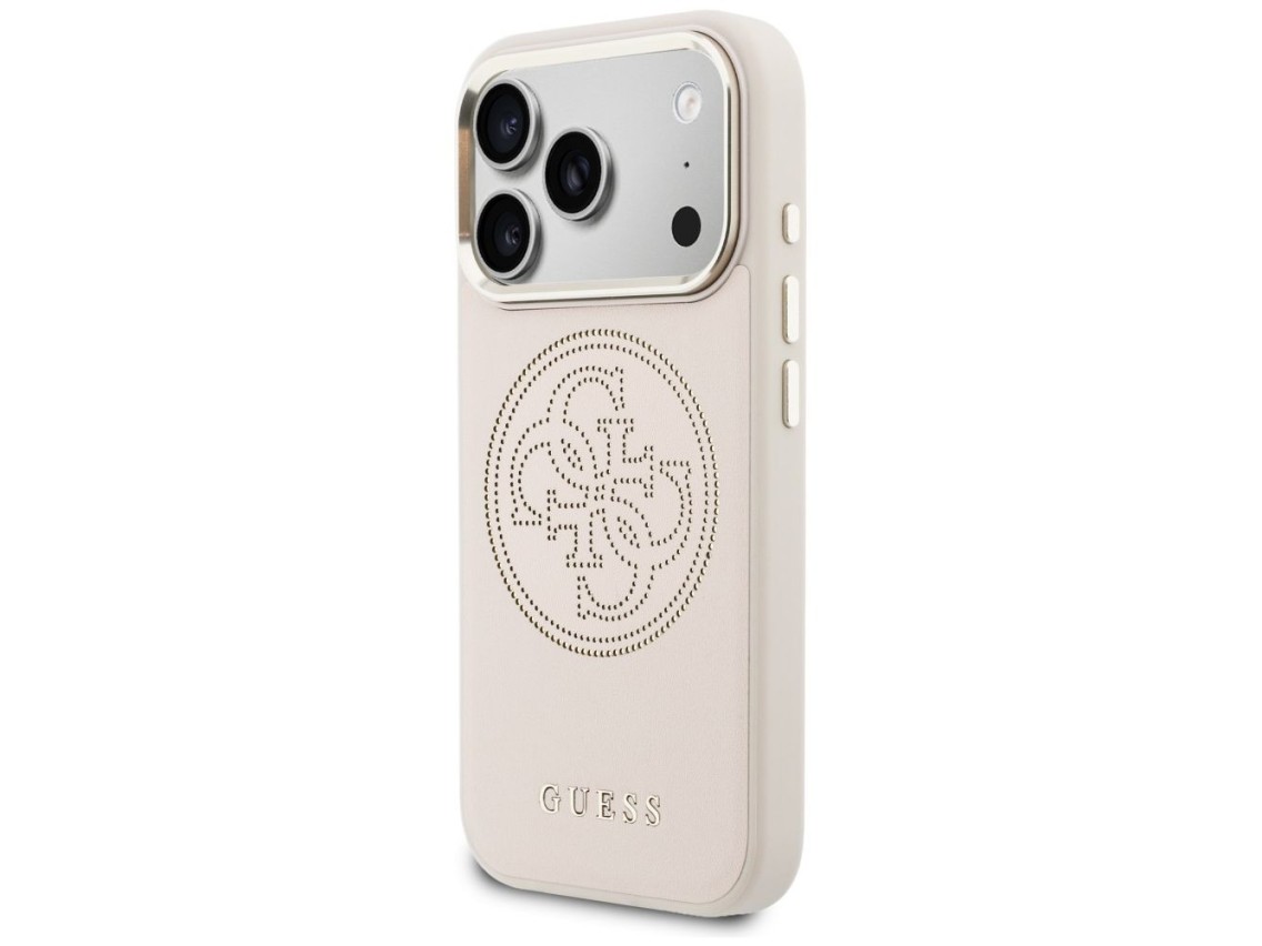 Funda Guess perforada 4G MagSafe para iPhone 17 Pro Max - Rosa