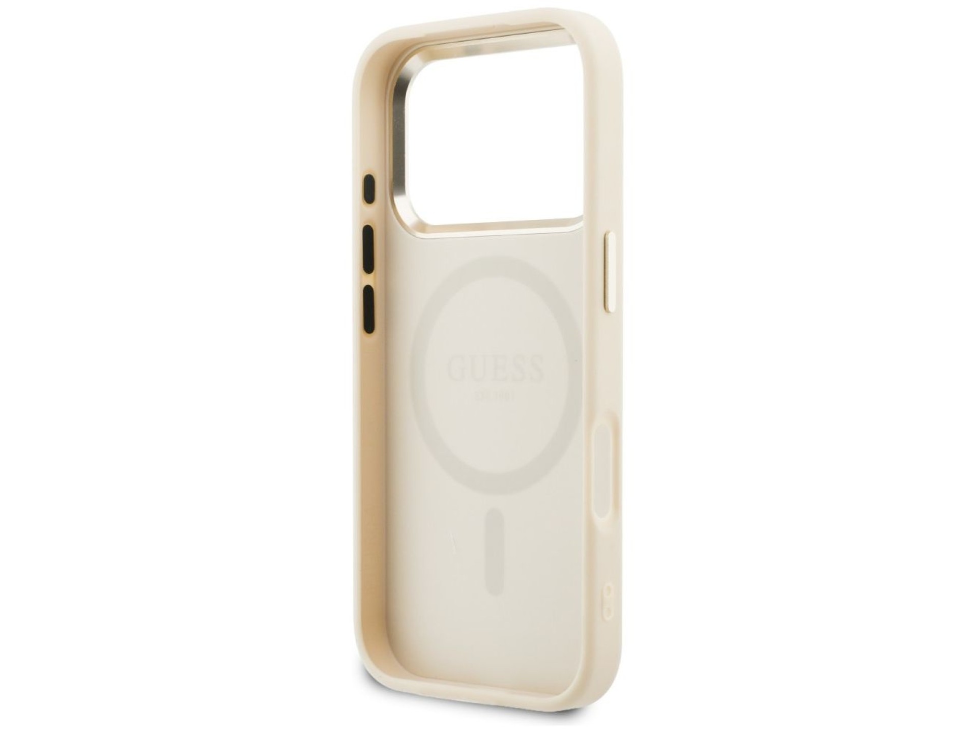 Guess Perforated 4G MagSafe Case for iPhone 17 Pro Max - Beige