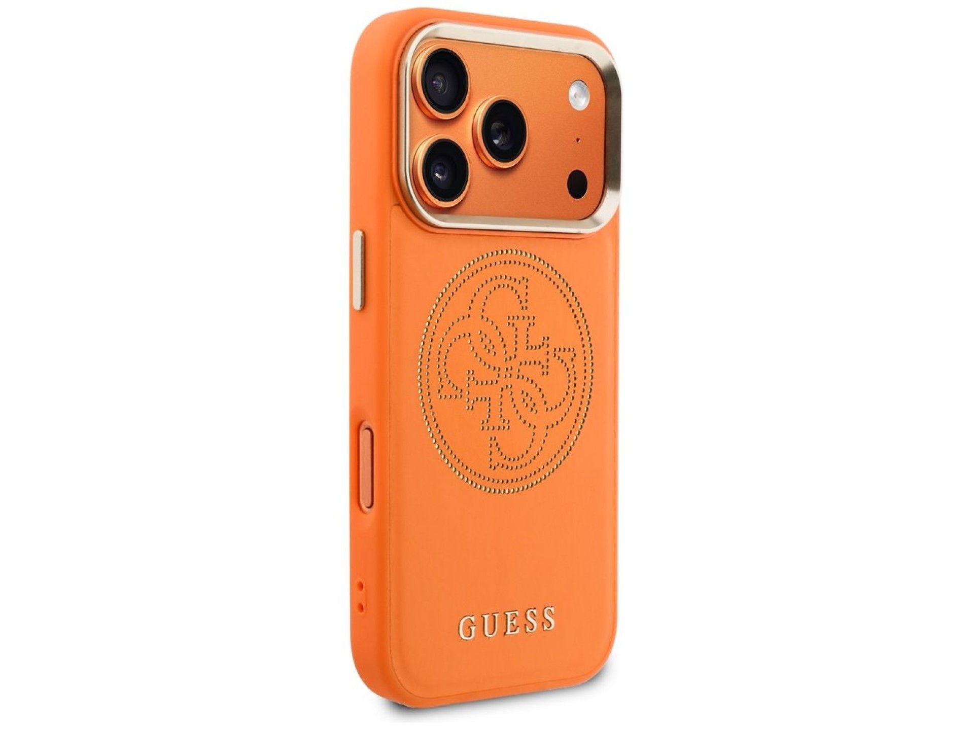 Capa Guess Perfurada 4G MagSafe para iPhone 17 Pro - laranja