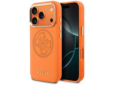 Guess Perforated 4G MagSafe Case for iPhone 17 Pro Max - Orange Guess Perforated 4G MagSafe Case for iPhone 17 Pro Max - Orange