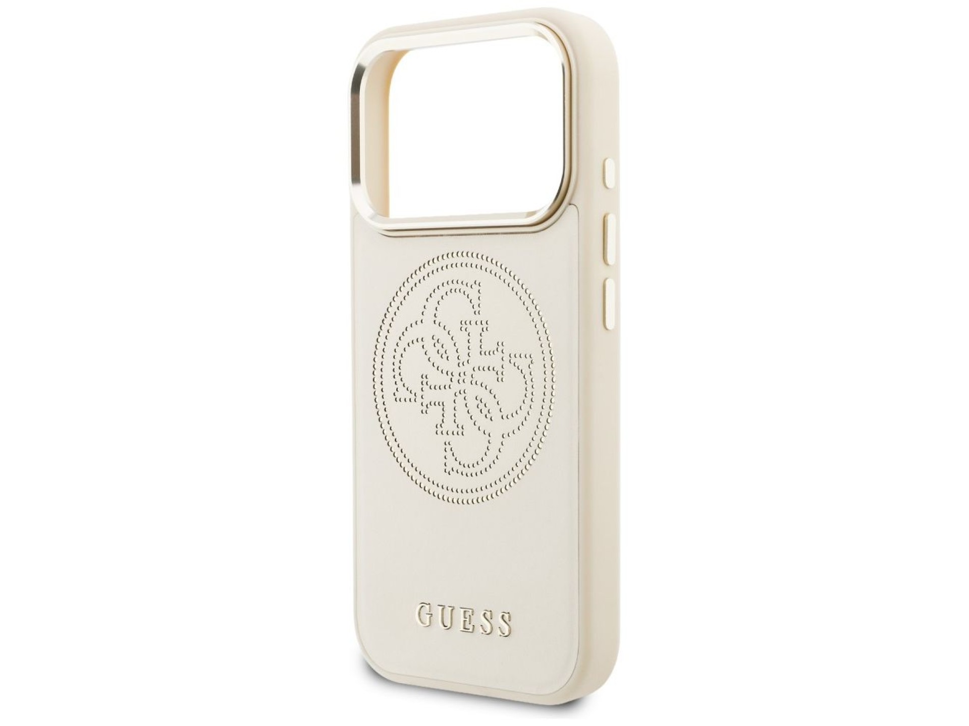 Guess Perforated 4G MagSafe Case for iPhone 17 Pro Max - Beige