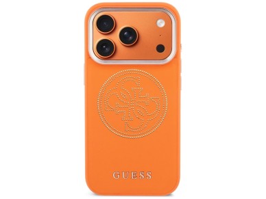 Guess Perforated 4G MagSafe case for iPhone 17 Pro - orange Guess Perforated 4G MagSafe case for iPhone 17 Pro - orange