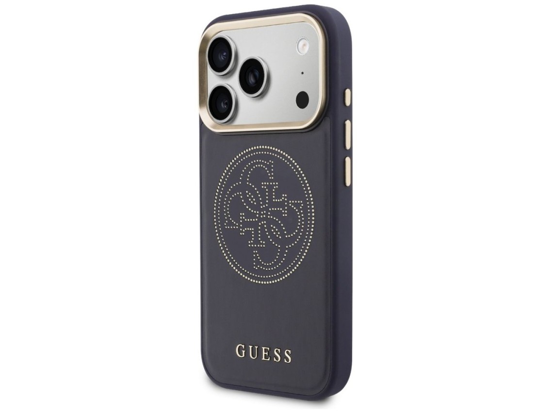 Funda Guess perforada 4G MagSafe para iPhone 17 Pro - azul