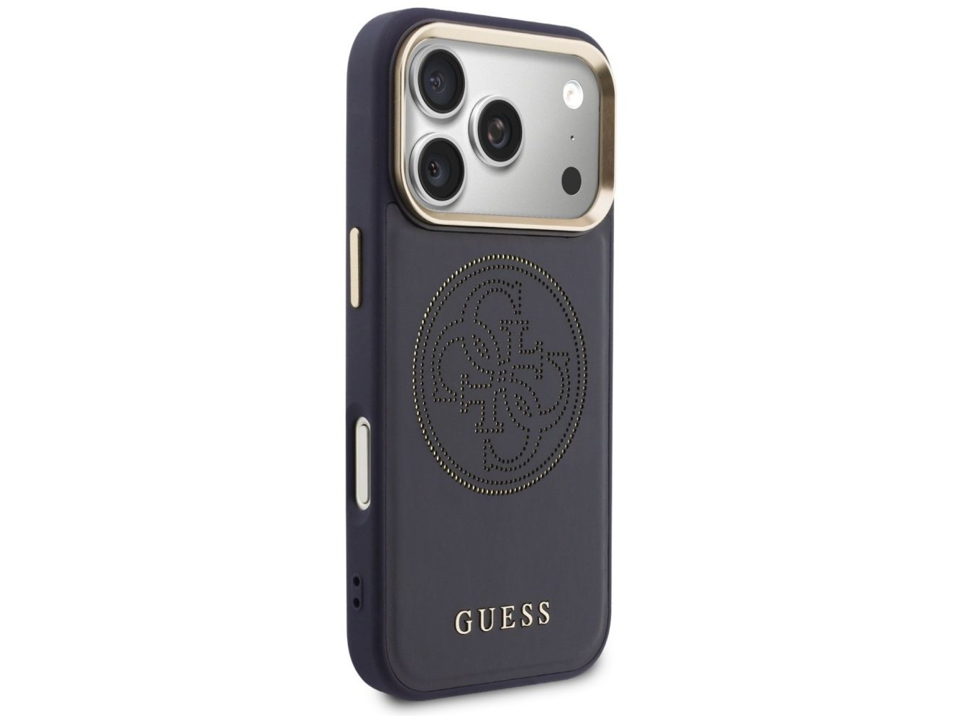Funda Guess perforada 4G MagSafe para iPhone 17 Pro Max - azul
