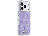 Funda metálica MagSafe Guess IML Shell Script para iPhone 17 Pro Max - Morada Funda metálica MagSafe Guess IML Shell Script para iPhone 17 Pro Max - Morada