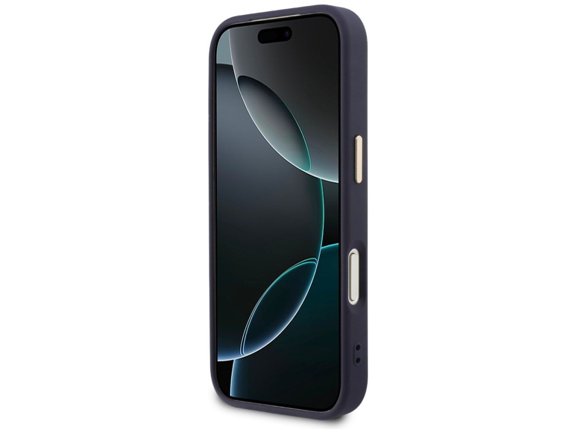Funda Guess perforada 4G MagSafe para iPhone 17 Pro - azul
