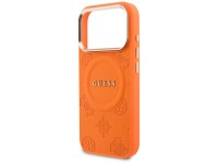 Funda Guess Peony Hot Stamp MagSafe para iPhone 17 Pro - Naranja Funda Guess Peony Hot Stamp MagSafe para iPhone 17 Pro - Naranja