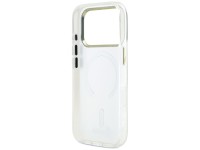 Guess IML Shell Script Metal MagSafe Case for iPhone 17 Pro Max - White Guess IML Shell Script Metal MagSafe Case for iPhone 17 Pro Max - White