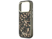 Guess IML Script Metal MagSafe Case for iPhone 17 Pro - Black and Brown Guess IML Script Metal MagSafe Case for iPhone 17 Pro - Black and Brown
