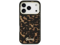 Guess IML Script Metal MagSafe Case for iPhone 17 Pro - Black and Brown Guess IML Script Metal MagSafe Case for iPhone 17 Pro - Black and Brown