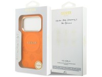 Funda Guess Peony Hot Stamp MagSafe para iPhone 17 Pro - Naranja Funda Guess Peony Hot Stamp MagSafe para iPhone 17 Pro - Naranja