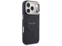 Capa Guess Peony Hot Stamp MagSafe para iPhone 17 Pro - Azul Capa Guess Peony Hot Stamp MagSafe para iPhone 17 Pro - Azul