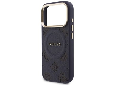 Guess Peony Hot Stamp MagSafe Case for iPhone 17 Pro - Blue Guess Peony Hot Stamp MagSafe Case for iPhone 17 Pro - Blue