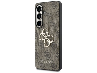 Guess 4G Big Metal Logo Case for Samsung Galaxy S26 - Brown