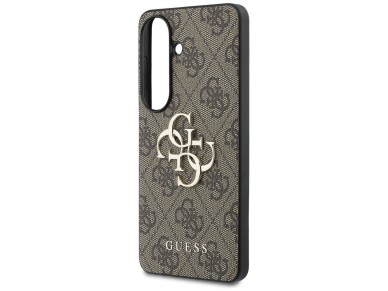 Guess 4G Big Metal Logo Case for Samsung Galaxy S26 - Brown