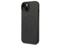 Capa de couro perfurado com o logotipo de Karl Lagerfeld para iPhone 14 Plus - Preta Capa de couro perfurado com o logotipo de Karl Lagerfeld para iPhone 14 Plus - Preta