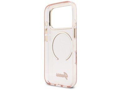 Guess IML Script Metal MagSafe Case for iPhone 17 Pro - Pink Guess IML Script Metal MagSafe Case for iPhone 17 Pro - Pink