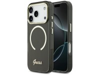 Guess IML Script Metal MagSafe Case for iPhone 17 Pro Max - Black Guess IML Script Metal MagSafe Case for iPhone 17 Pro Max - Black