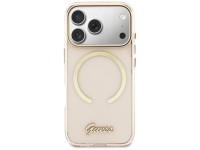 Funda metálica Guess IML Script MagSafe para iPhone 17 Pro - Rosa Funda metálica Guess IML Script MagSafe para iPhone 17 Pro - Rosa