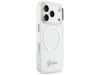 Capa MagSafe Guess IML Script Metal para iPhone 17 Pro - Transparente Capa MagSafe Guess IML Script Metal para iPhone 17 Pro - Transparente