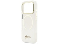 Capa MagSafe Guess IML Script Metal para iPhone 17 Pro - Transparente Capa MagSafe Guess IML Script Metal para iPhone 17 Pro - Transparente