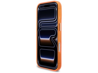Guess IML Script Metal MagSafe Case for iPhone 17 Pro - Orange Guess IML Script Metal MagSafe Case for iPhone 17 Pro - Orange