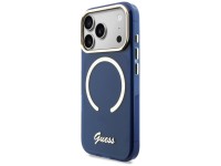 Funda met�lica MagSafe Guess IML Script para iPhone 17 Pro - Azul